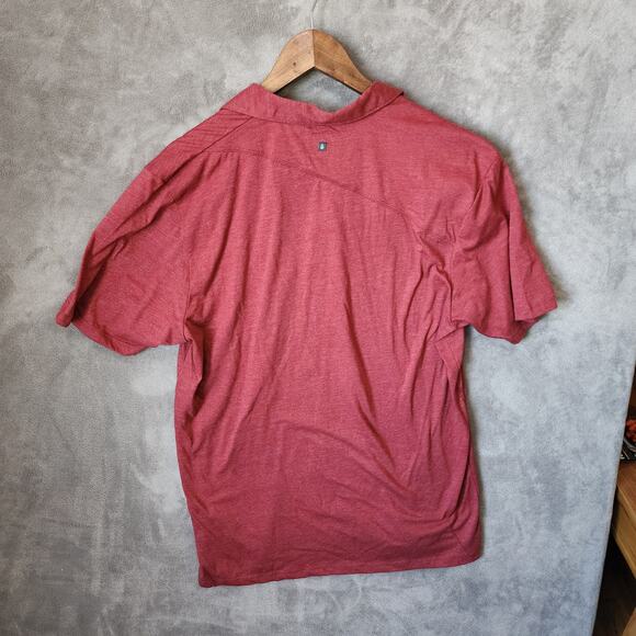 Volcom Men's Large Red Polo Shirt - Classic Casual Style with Comfort - Picture 4 of 6